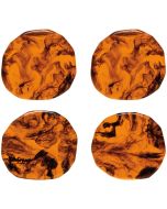 image shows Danica Heirloom Resin Coasters (Set of 4) | Tortoise Shell against a blank, white background