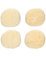 image shows Danica Heirloom Resin Coasters (Set of 4) | Ivory  against a blank, white background