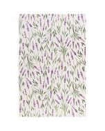 image shows Now Designs by Danica Terry Dishtowel | Lavender against a blank, white background