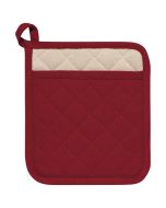 image shows Now Designs by Danica Superior Potholder | Carmine Red against a blank, white background