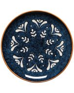 image shows Danica Heirloom 6.5" Appetizer Plate | Nightbloom  against a blank, white background