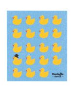 image shows Ecologie by Danica Swedish Sponge Dish Cloth | Rubber Duckies against a blank, white background