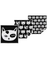 image shows Danica Jubilee Knit Dishcloth (Set of 3) | Feline Fine  against a blank, white background
