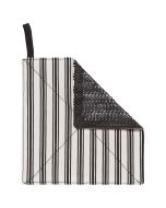 image shows Now Designs by Danica Jar Gripper | Ticking Stripe against a blank, white background