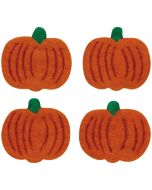 image shows Danica Jubilee Felt Wool Coasters (Set of 4) | Hallows' Eve  against a blank, white background
