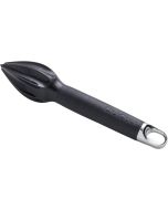 image shows Click Clack Citrus Reamer | Grey/Chrome against a blank, white background