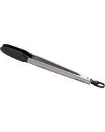 image shows Click Clack Large Tong | Grey/Chrome against a blank, white background