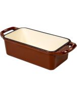 image shows NutriMill Enameled Cast Iron 1.25 Qt. Bread Pan  against a blank, white background