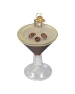 image shows Old World Christmas Ornament | Espresso Martini against a blank, white background