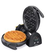 image shows Presto® FlipSide Belgian Waffle Maker against a blank, white background