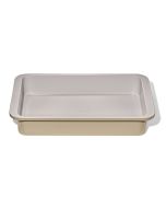image shows OXO Good Grips Non-Stick Pro Ceramic Coated Metal Bakeware 9" x 13" Cake Pan | Biscuit  against a blank, white background