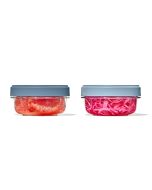 image shows OXO Good Grips Twist & Stack 12oz Container Set | 2-Pack against a blank, white background