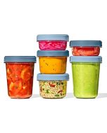 image shows OXO Good Grips Twist & Stack 12-Piece Container Set against a blank, white background