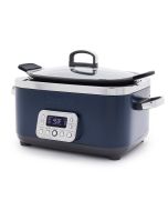 image shows GreenPan Elite 14-in-1 6-Quart Slow Cooker | Oxford Blue  against a blank, white background