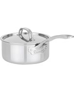 image shows Viking PureGlide™ Pro 3-Ply Titanium Nonstick 2 Qt. Sauce Pan with Lid against a blank, white background