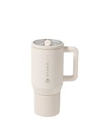 image shows HydroJug 20oz Traveler Tumbler | Cream  against a blank, white background

