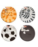 image shows Danica Jubilee Trinket Trays (Set of 4) | Meow & Furever  against a blank, white background