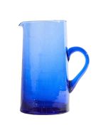 image shows Verve Culture Moroccan Cone Jug | Blue against a blank, white background
