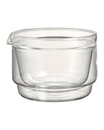 image shows HARIO Double-Walled 300ml Matcha Bowl | Clear against a blank, white background