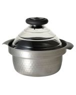 image shows HARIO Yukihira Induction Stainless Steel 2800ml Rice Cooker  against a blank, white background