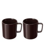 image shows LSA Collective 12.5oz Mugs (Set of 2) | Mocha against a blank, white background