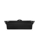  image shows Le Creuset Traditional Rectangular 2 Qt. Pate Terrine | Licorice against a blank, white background