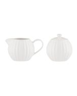 Price & Kensington Luxe Sugar Bowl & Creamer Set | White