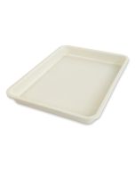  image shows USA Pan Ceramic Nonstick Quarter Sheet Pan | Vanilla against a blank, white background