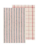 image shows Danica Heirloom French Dishtowels (Set of 2) | Jules Vintage  against a blank, white background