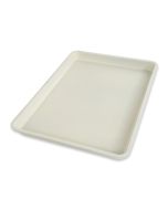 image shows USA Pan Ceramic Nonstick Half Sheet Pan | Vanilla  against a blank, white background