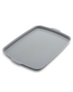 image shows GreenPan Premiere Ovenware 13" x 9" Quarter Sheet Pan against a blank, white background