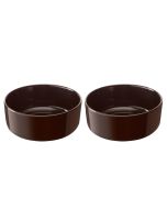 image shows LSA Collective Cereal/Soup Bowls (Set of 2) | Mocha  against a blank, white background