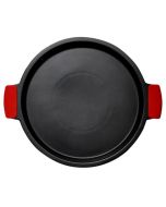  image shows Sassafras Superstone® Deep Dish Pizza Stone against a blank, white background  