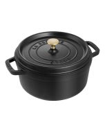 STAUB 黒 LA MARMITE 18CM NOIR未使用 Staub Round Cocotte/Dutch Oven 0.75qt - Black Matte
