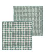 image shows Danica Heirloom Woven Dishcloths (Set of 2) | Lagoon  against a blank, white background