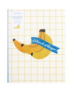 image shows C.R. Gibson Pocket Page Mini Recipe Notebook | Bananas against a blank, white background  