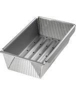 image shows USA Pan 10" Meat Loaf Pan with Insert against a blank, white background
