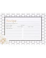 image shows C.R. Gibson 4" x 6" Recipe Cards | Honeycomb Hive against a blank, white background  