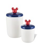 image shows Disney Bon Voyage 2-Piece Canister Jar Set against a blank, white background