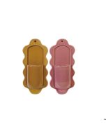 Hazel Mazel Stoneware Wall Mounted Candle Holders (Set of 2) - Mustard and Pink