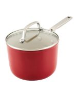 KitchenAid Hard Anodized Ceramic  3 Quart Covered Saucepan | Empire Red