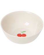 image shows Danica Jubilee Petite Motif 11oz Embossed Bowl | Cherry against a blank, white background