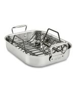 All-Clad Stainless Steel Roaster with Rack | Small - 14" x 11"