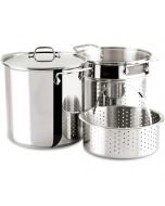 Chef's Classic™ Stainless 12 Quart Chef's Classic™ Stainless Pasta/Steamer  4 Piece Set 