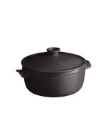 Emile Henry 4.2 Qt. Round Dutch Oven | Charcoal