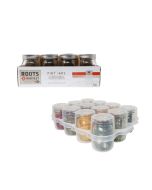 Roots & Harvest Pint Regular Mouth Canning Jars + Safe Crate Storage | Pack of 12