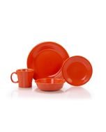Fiesta® 16-Piece Classic Dinnerware Set with Tapered Mugs | Poppy
