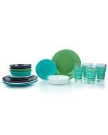 Fiesta® 16-Piece Classic Dinnerware Set with Matching Glasses | Farmhouse Chic
