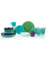 Fiesta® 20-Piece Classic Dinnerware Set with Matching Glasses | Farmhouse Chic
