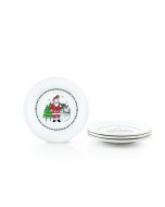 Fiesta® 7.25" Round Salad Plate | Christmas Whimsy (White) Set of 4
